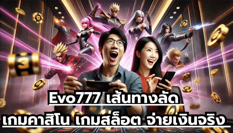 Evo777 เส้นทางลัด เกมคาสิโน เกมสล็อต จ่ายเงินจริง ระบบมาตรฐาน ไม่มีโกง ปลอดภัยแน่ชัด