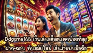 Ddgame168 เว็บเล่นเกมสล็อต แตกบ่อยที่สุด ฝาก-ถอน ทันสมัยใหม่ เล่นง่ายบนมือถือ-4