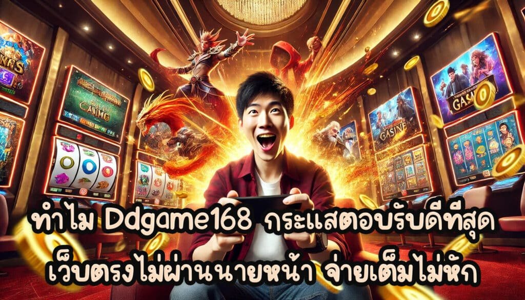 ทำไม Ddgame168 กระแสตอบรับดีที่สุด เว็บตรงไม่ผ่านนายหน้า จ่ายเต็มไม่หัก-1